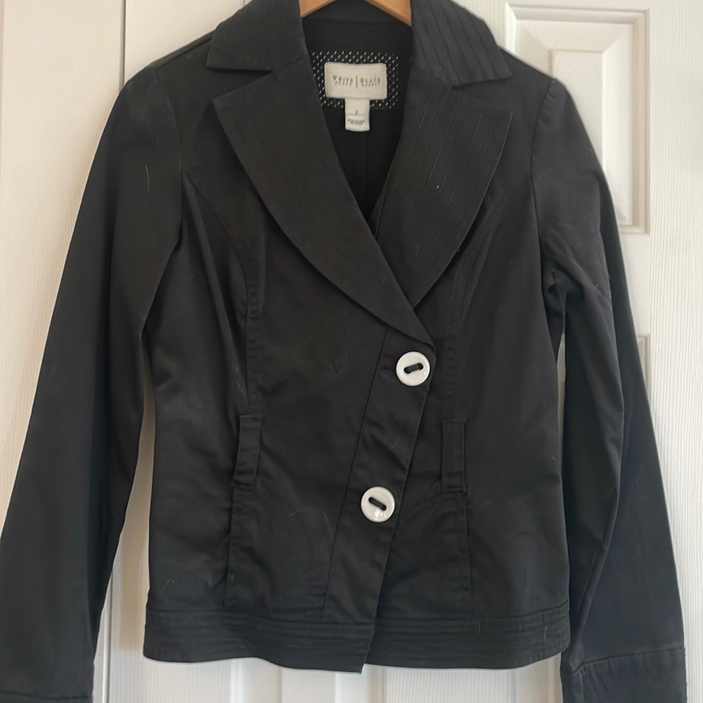 Spring long sleeve black jacket